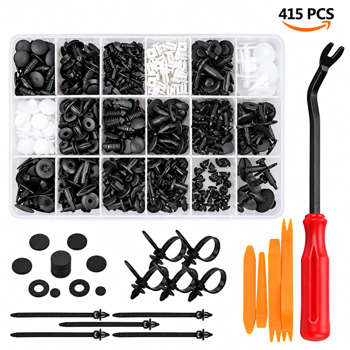 ClipPro™ 415-Piece Automotive Trim Clip Kit