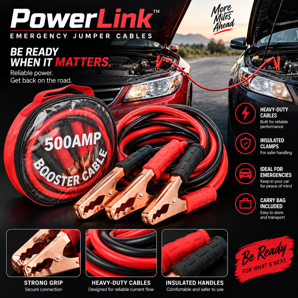PowerLink™ Heavy-Duty Jumper Cables